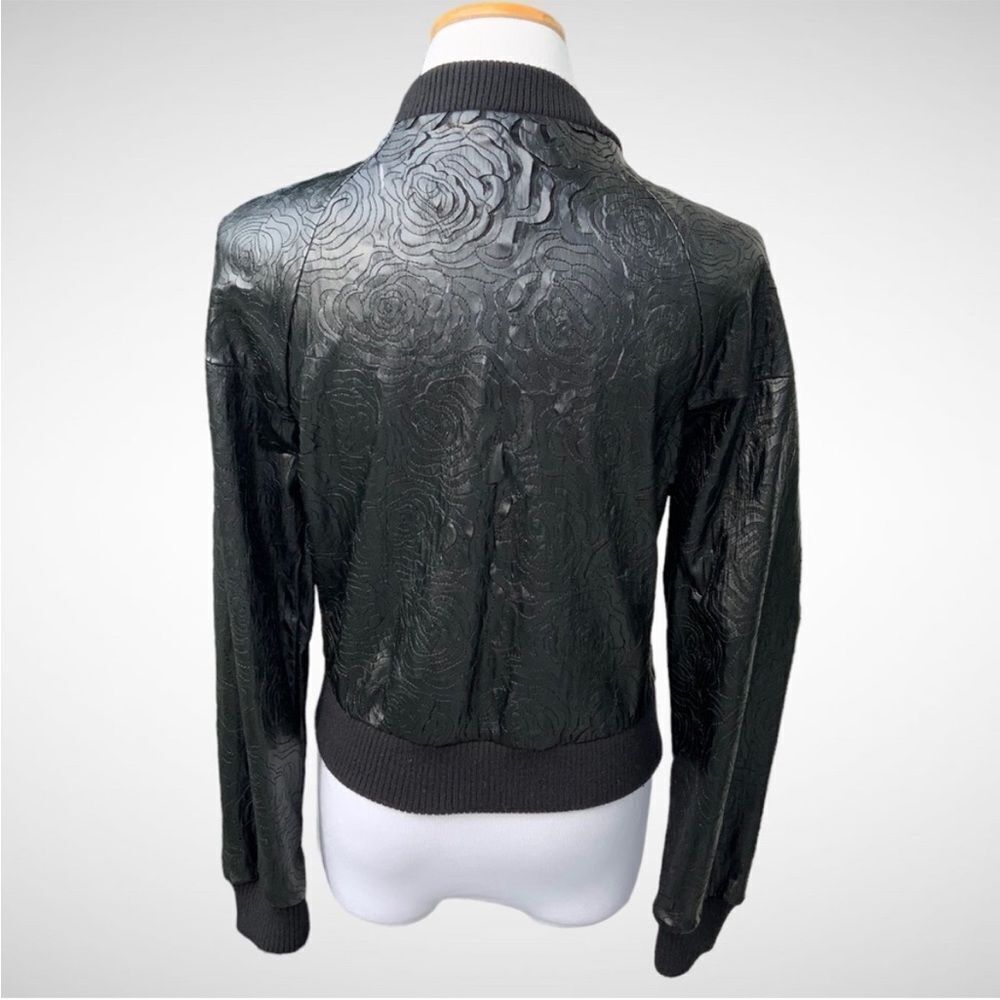 Bnci laser cut black bomber jacket - Picture 3 of 11